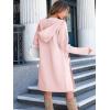 imageANRABESS Womens Cardigan Sweater Oversized Coatigan Knitted Hooded Coat 2025 Fall Outfits OutwearPink