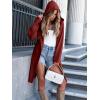 imageANRABESS Womens Cardigan Sweater Oversized Coatigan Knitted Hooded Coat 2025 Fall Outfits OutwearRed