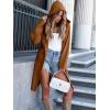imageANRABESS Womens Cardigan Sweater Oversized Coatigan Knitted Hooded Coat 2025 Fall Outfits OutwearRed Brown