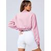 imageANRABESS Womens Cropped Sweatshirt Long Sleeve Bolero Cardigan Open Front Shrug Workout Thumb Hole Y2K Tops Preppy ClothesLight Pink