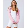 imageANRABESS Womens Cropped Sweatshirt Long Sleeve Bolero Cardigan Open Front Shrug Workout Thumb Hole Y2K Tops Preppy ClothesLight Pink