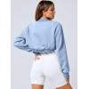 imageANRABESS Womens Cropped Sweatshirt Long Sleeve Bolero Cardigan Open Front Shrug Workout Thumb Hole Y2K Tops Preppy ClothesSky