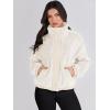 imageANRABESS Womens Fleece Jacket Casual Long Sleeve Cropped Sherpa Button Down Fuzzy Warm Coats Fall Outwear With PocketsBeige