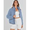 imageANRABESS Womens Fleece Jacket Casual Long Sleeve Cropped Sherpa Button Down Fuzzy Warm Coats Fall Outwear With PocketsBlue