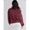 imageANRABESS Womens Fleece Jacket Casual Long Sleeve Cropped Sherpa Button Down Fuzzy Warm Coats Fall Outwear With PocketsBurgundy