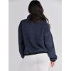 imageANRABESS Womens Fleece Jacket Casual Long Sleeve Cropped Sherpa Button Down Fuzzy Warm Coats Fall Outwear With PocketsNavy Blue