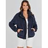 imageANRABESS Womens Fleece Jacket Casual Long Sleeve Cropped Sherpa Button Down Fuzzy Warm Coats Fall Outwear With PocketsNavy Blue