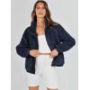 imageANRABESS Womens Fleece Jacket Casual Long Sleeve Cropped Sherpa Button Down Fuzzy Warm Coats Fall Outwear With PocketsNavy Blue
