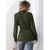 imageANRABESS Womens Jacket Belted Long Sleeve Wrap Trench Coat 2025 Fall Winter Casual Dressy Travel Outerwear with PocketsArmy Green
