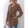 imageANRABESS Womens Jacket Belted Long Sleeve Wrap Trench Coat 2025 Fall Winter Casual Dressy Travel Outerwear with PocketsBrown