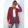 imageANRABESS Womens Jacket Belted Long Sleeve Wrap Trench Coat 2025 Fall Winter Casual Dressy Travel Outerwear with PocketsBurgundy