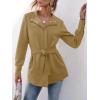 imageANRABESS Womens Jacket Belted Long Sleeve Wrap Trench Coat 2025 Fall Winter Casual Dressy Travel Outerwear with PocketsCamel