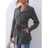 imageANRABESS Womens Jacket Belted Long Sleeve Wrap Trench Coat 2025 Fall Winter Casual Dressy Travel Outerwear with PocketsDark Grey
