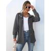 imageANRABESS Womens Jacket Belted Long Sleeve Wrap Trench Coat 2025 Fall Winter Casual Dressy Travel Outerwear with PocketsDark Grey