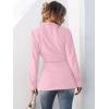 imageANRABESS Womens Jacket Belted Long Sleeve Wrap Trench Coat 2025 Fall Winter Casual Dressy Travel Outerwear with PocketsLight Pink
