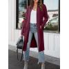 imageANRABESS Womens Long Cardigan Sweater 2025 Fall Fashion Casual Oversized Knit Open Front Coatigan Jacket Coat OutfitsBurgundy