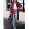 imageANRABESS Womens Long Cardigan Sweater 2025 Fall Fashion Casual Oversized Knit Open Front Coatigan Jacket Coat OutfitsBurgundy