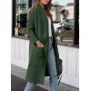 imageANRABESS Womens Long Cardigan Sweater 2025 Fall Fashion Casual Oversized Knit Open Front Coatigan Jacket Coat OutfitsDeep Green