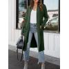 imageANRABESS Womens Long Cardigan Sweater 2025 Fall Fashion Casual Oversized Knit Open Front Coatigan Jacket Coat OutfitsDeep Green