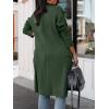 imageANRABESS Womens Long Cardigan Sweater 2025 Fall Fashion Casual Oversized Knit Open Front Coatigan Jacket Coat OutfitsDeep Green