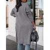 imageANRABESS Womens Long Cardigan Sweater 2025 Fall Fashion Casual Oversized Knit Open Front Coatigan Jacket Coat OutfitsGray