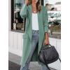 imageANRABESS Womens Long Cardigan Sweater 2025 Fall Fashion Casual Oversized Knit Open Front Coatigan Jacket Coat OutfitsGray Green