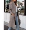imageANRABESS Womens Long Cardigan Sweater 2025 Fall Fashion Casual Oversized Knit Open Front Coatigan Jacket Coat OutfitsGrey Khaki