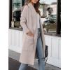 imageANRABESS Womens Long Cardigan Sweater 2025 Fall Fashion Casual Oversized Knit Open Front Coatigan Jacket Coat OutfitsLight Khaki