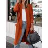 imageANRABESS Womens Long Cardigan Sweater 2025 Fall Fashion Casual Oversized Knit Open Front Coatigan Jacket Coat OutfitsOrange