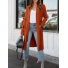 imageANRABESS Womens Long Cardigan Sweater 2025 Fall Fashion Casual Oversized Knit Open Front Coatigan Jacket Coat OutfitsOrange