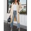 imageANRABESS Womens Long Cardigan Sweater 2025 Fall Fashion Casual Oversized Knit Open Front Coatigan Jacket Coat OutfitsParchment