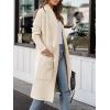 imageANRABESS Womens Long Cardigan Sweater 2025 Fall Fashion Casual Oversized Knit Open Front Coatigan Jacket Coat OutfitsParchment