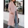 imageANRABESS Womens Long Cardigan Sweater 2025 Fall Fashion Casual Oversized Knit Open Front Coatigan Jacket Coat OutfitsPink