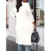 imageANRABESS Womens Long Cardigan Sweater 2025 Fall Fashion Casual Oversized Knit Open Front Coatigan Jacket Coat OutfitsWhite