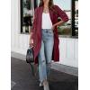 imageANRABESS Womens Long Cardigan Sweater 2025 Fall Fashion Casual Oversized Knit Open Front Coatigan Jacket Coat OutfitsWine Red