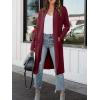 imageANRABESS Womens Long Cardigan Sweater 2025 Fall Fashion Casual Oversized Knit Open Front Coatigan Jacket Coat OutfitsWine Red