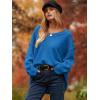 imageANRABESS Womens Oversized Casual Loose Slouchy Scoop V Neck Batwing Long Sleeve Knit 2025 Fall Pullover SweatersAzure