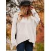imageANRABESS Womens Oversized Casual Loose Slouchy Scoop V Neck Batwing Long Sleeve Knit 2025 Fall Pullover SweatersWhite