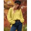 imageANRABESS Womens Oversized Casual Loose Slouchy Scoop V Neck Batwing Long Sleeve Knit 2025 Fall Pullover SweatersYellow