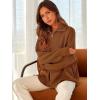 imageANRABESS Womens Oversized Fashion Long Sleeve Quarter Zip Baggy Loose Slouchy Sweater Pullover Tops 2025 Fall OutfitsCoffee