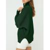 imageANRABESS Womens Oversized Fashion Long Sleeve Quarter Zip Baggy Loose Slouchy Sweater Pullover Tops 2025 Fall OutfitsDark Green