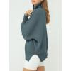imageANRABESS Womens Oversized Fashion Long Sleeve Quarter Zip Baggy Loose Slouchy Sweater Pullover Tops 2025 Fall OutfitsDusty Blue
