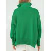 imageANRABESS Womens Oversized Fashion Long Sleeve Quarter Zip Baggy Loose Slouchy Sweater Pullover Tops 2025 Fall OutfitsGreen