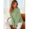 imageANRABESS Womens Oversized Fashion Long Sleeve Quarter Zip Baggy Loose Slouchy Sweater Pullover Tops 2025 Fall OutfitsLight Green