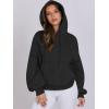 imageANRABESS Womens Oversized Hoodies Lantern sleeve Fleece Sweatshirts 2025 Fall Winter Loose Pullover Preppy ClothesBlack