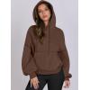 imageANRABESS Womens Oversized Hoodies Lantern sleeve Fleece Sweatshirts 2025 Fall Winter Loose Pullover Preppy ClothesBrown