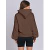 imageANRABESS Womens Oversized Hoodies Lantern sleeve Fleece Sweatshirts 2025 Fall Winter Loose Pullover Preppy ClothesBrown