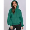 imageANRABESS Womens Oversized Hoodies Lantern sleeve Fleece Sweatshirts 2025 Fall Winter Loose Pullover Preppy ClothesGreen