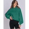 imageANRABESS Womens Oversized Hoodies Lantern sleeve Fleece Sweatshirts 2025 Fall Winter Loose Pullover Preppy ClothesGreen