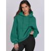 imageANRABESS Womens Oversized Hoodies Lantern sleeve Fleece Sweatshirts 2025 Fall Winter Loose Pullover Preppy ClothesGreen